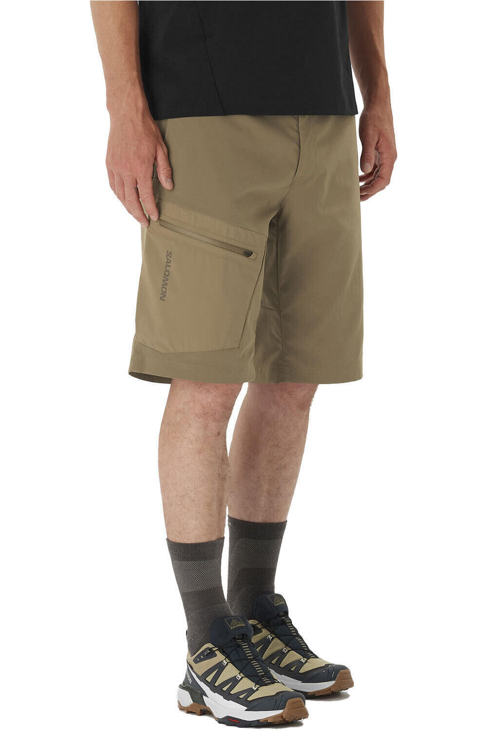 Salomon pantalón corto montaña hombre OUTERPATH UTILITY SHORT M vista frontal