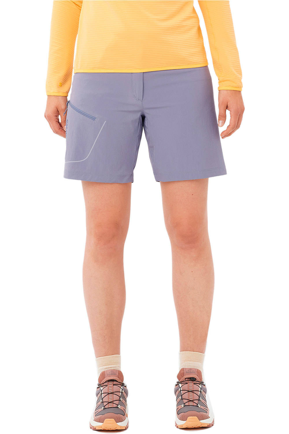 Salomon pantalón corto montaña mujer WAYFARER SHORTS W vista frontal