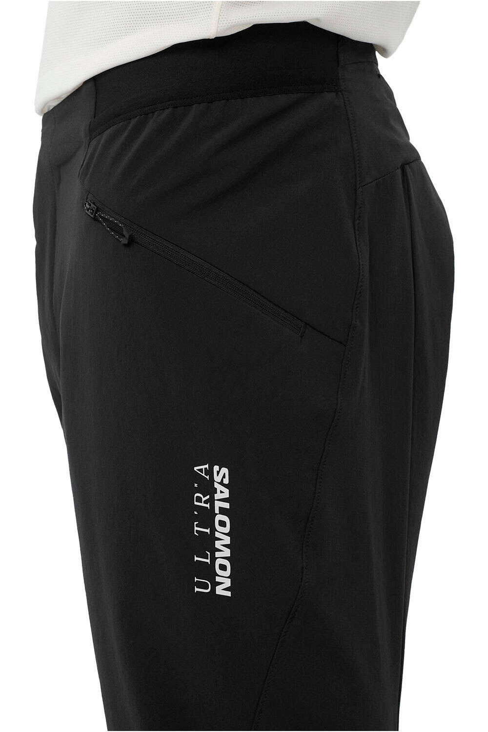 Salomon pantalón impermeable trail running hombre ULTRA PANTS M vista detalle