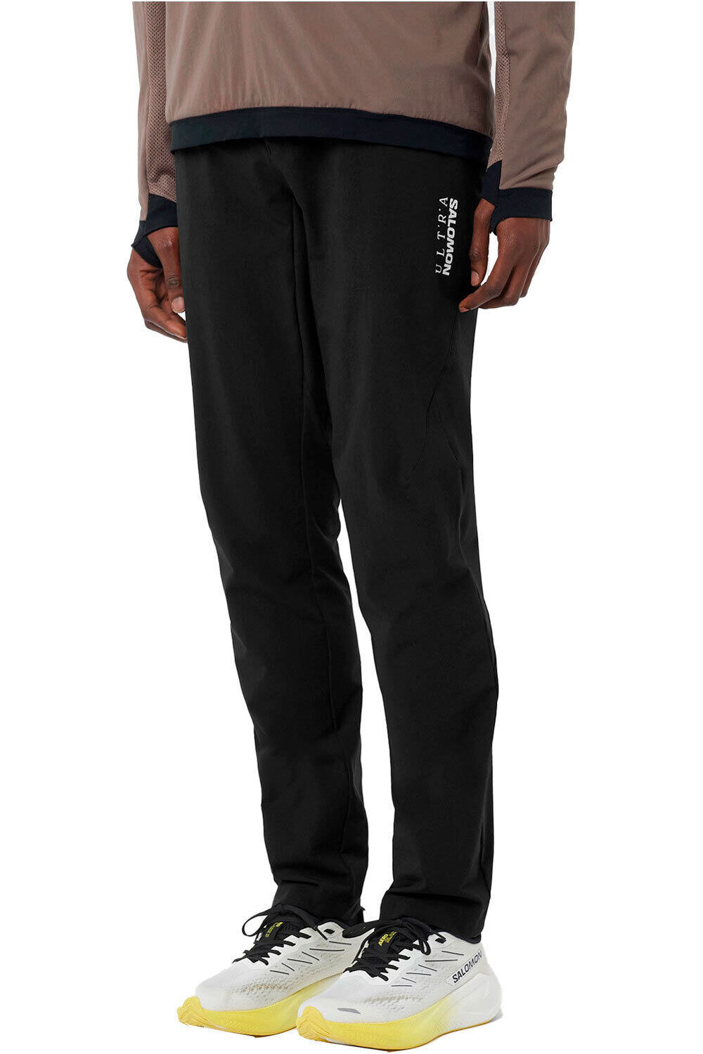 Salomon pantalón impermeable trail running hombre ULTRA PANTS M vista frontal