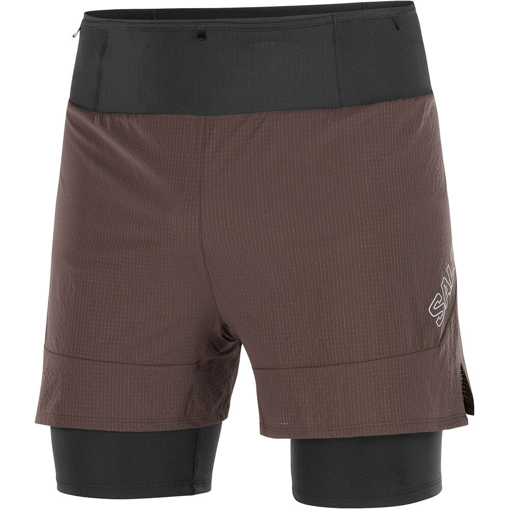 Salomon pantalón running hombre SENSE 2IN1 SHORTS M vista detalle