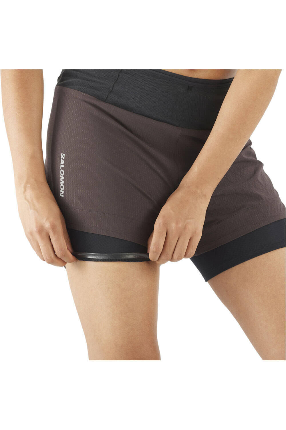 Salomon pantalón running mujer SENSE AERO 2IN1 SHORT W 04