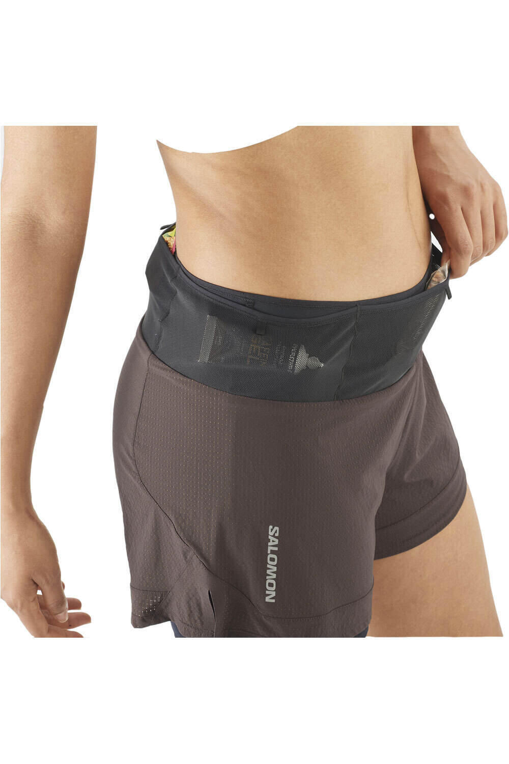 Salomon pantalón running mujer SENSE AERO 2IN1 SHORT W vista detalle