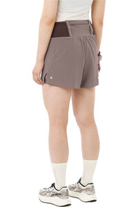 Salomon pantalones cortos trail running mujer SENSE AERO 2IN1 TRAIL 4W vista trasera