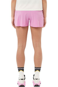 Salomon pantalones cortos trail running mujer SENSE AERO 3 SHORTS W vista trasera