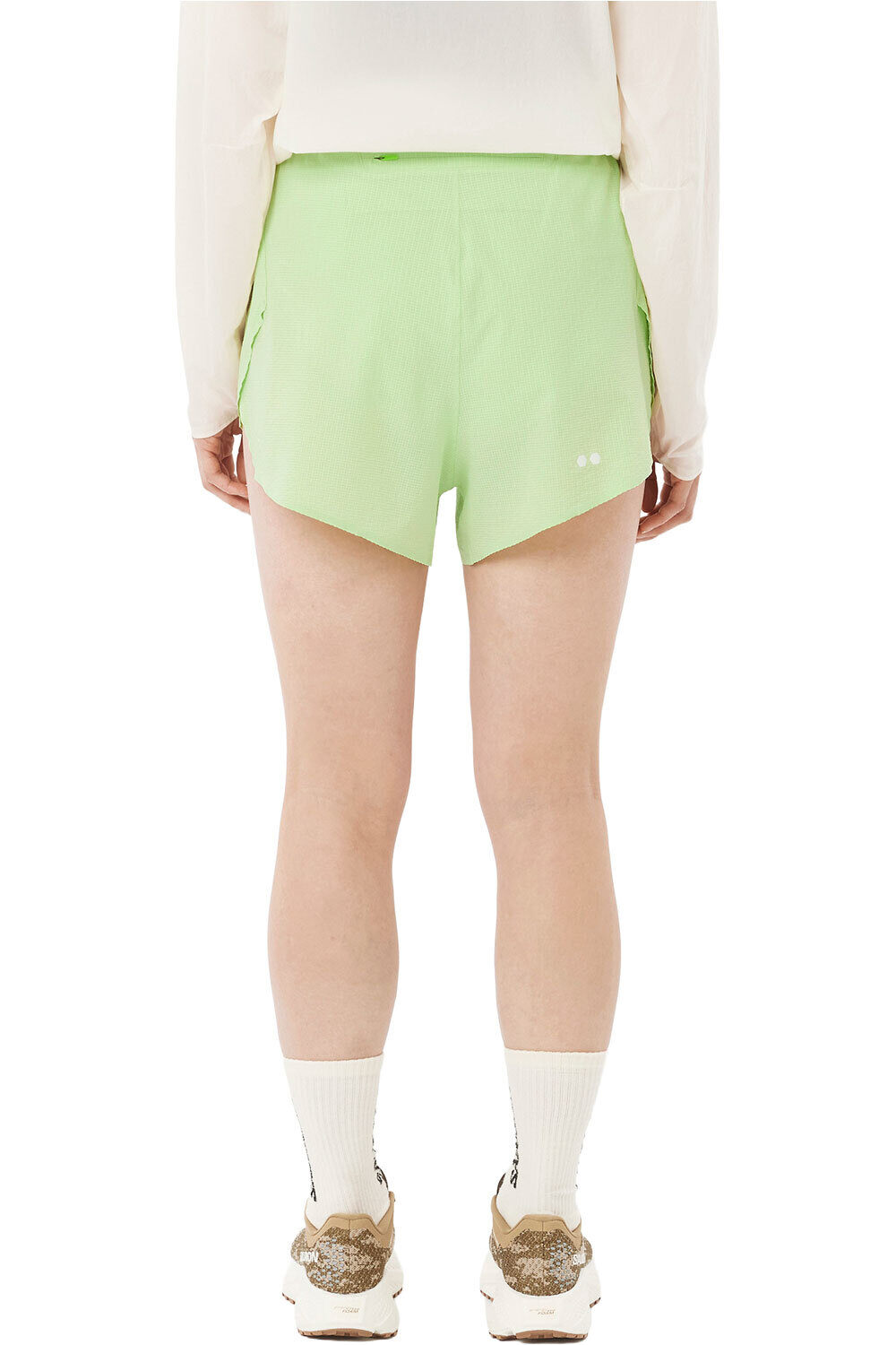 Salomon pantalones cortos trail running mujer SENSE AERO SPLT 3 SHTS W vista trasera