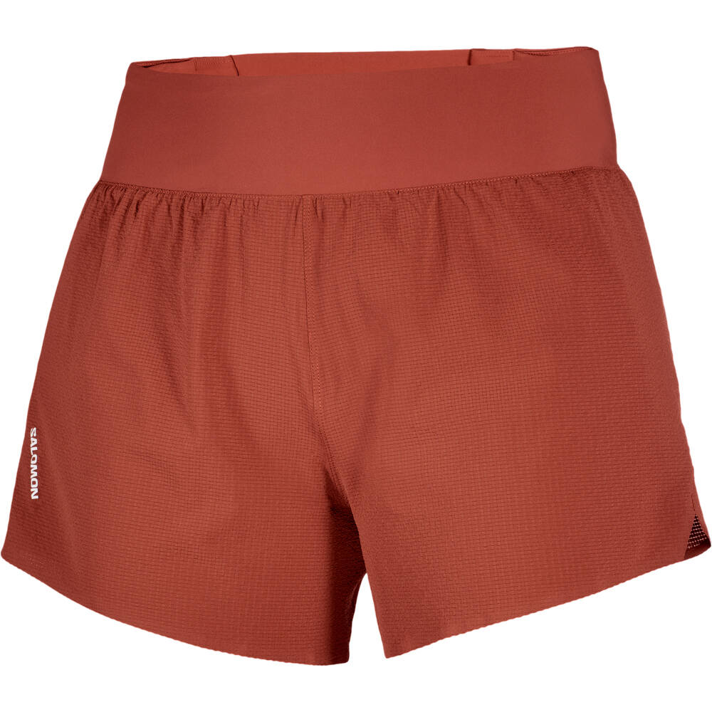 Salomon pantalones cortos trail running mujer SENSE AERO STOW 4 W vista detalle