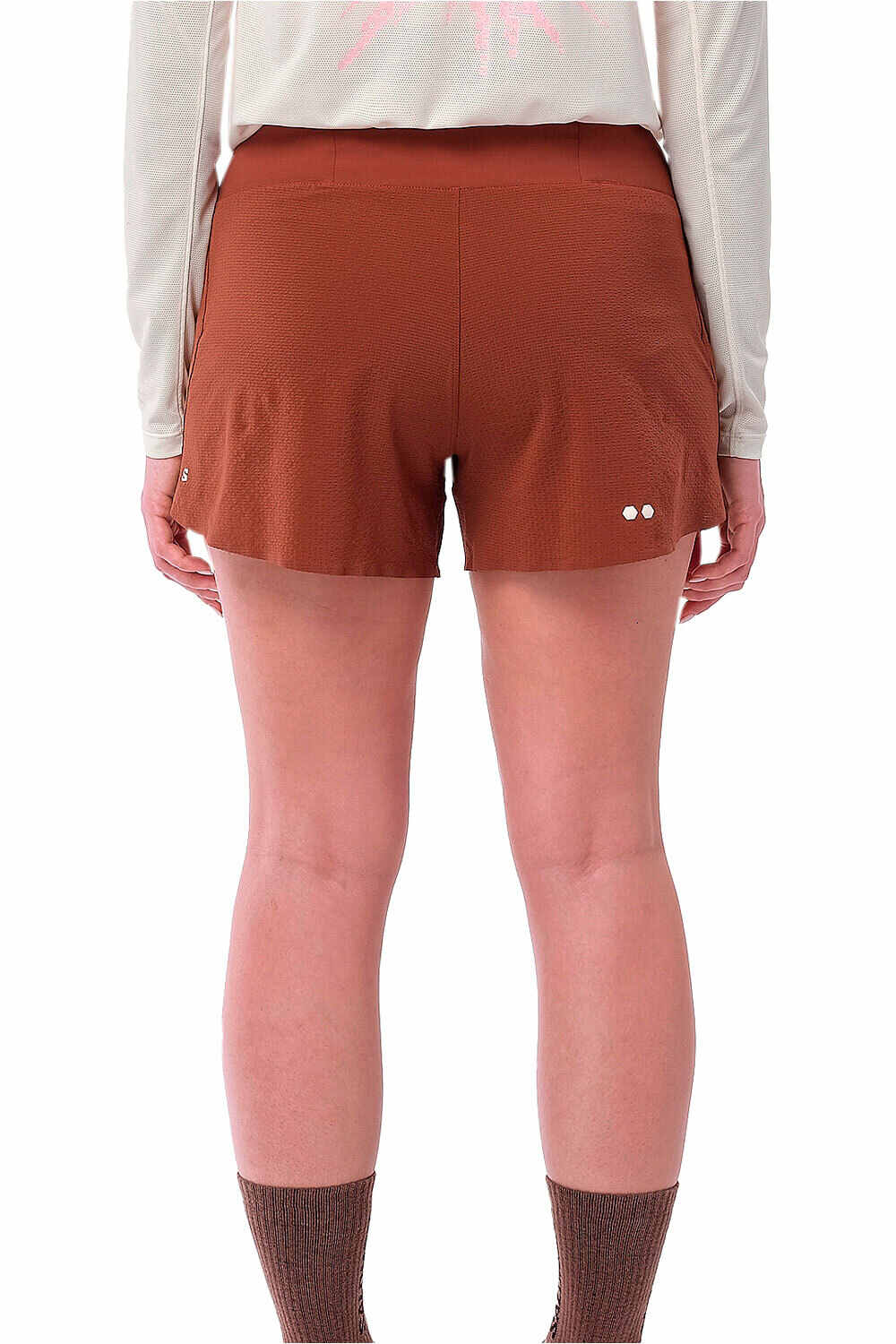 Salomon pantalones cortos trail running mujer SENSE AERO STOW 4 W vista trasera