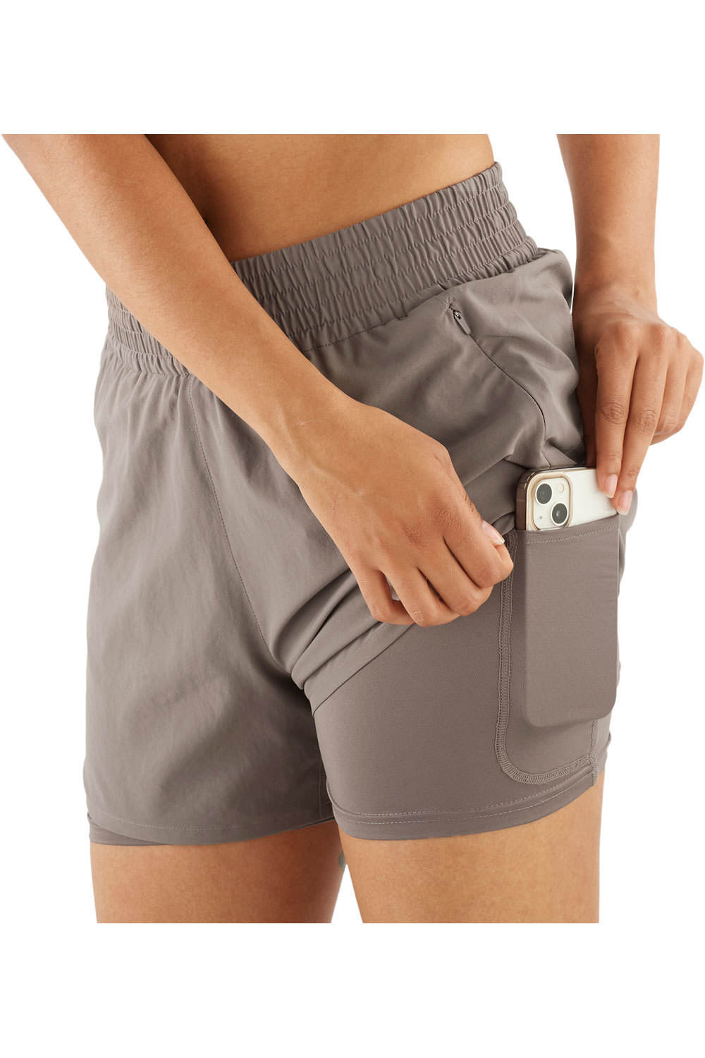 Salomon pantalones cortos trail running mujer SHKout CORE 2IN1 SHTS 4 W 04