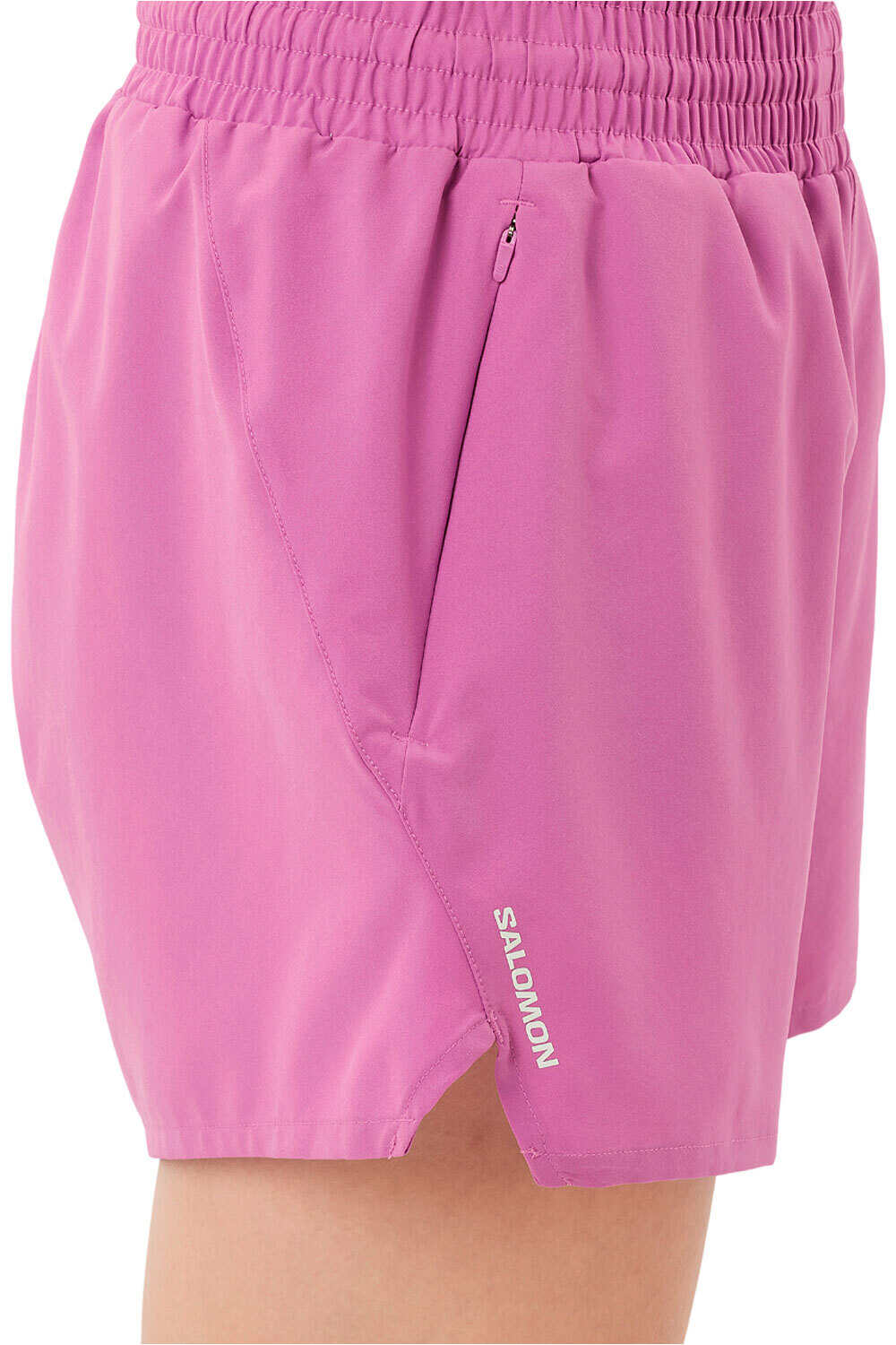 Salomon pantalones cortos trail running mujer SHKout CORE SHORTS 4 W vista detalle