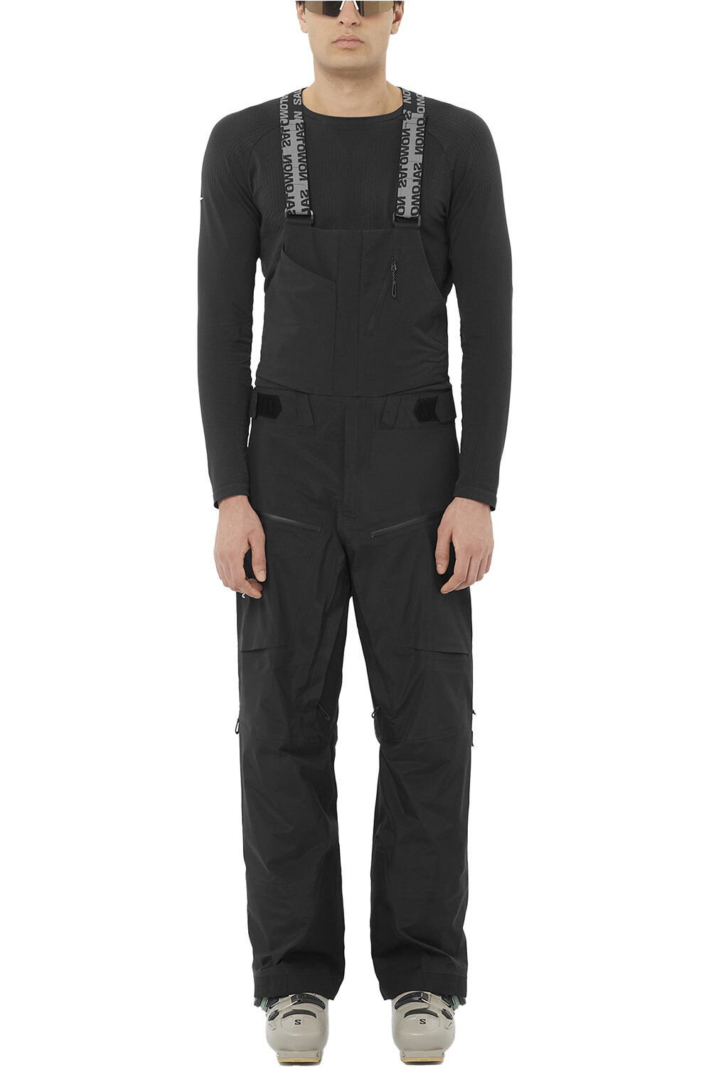 Salomon pantalones esquí hombre SCRAMBLER GTX BIB M vista frontal