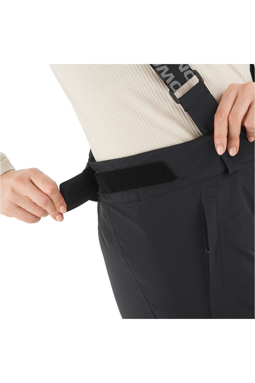 Salomon pantalones esquí mujer BRILLIANT PANT W Deep Black vista detalle