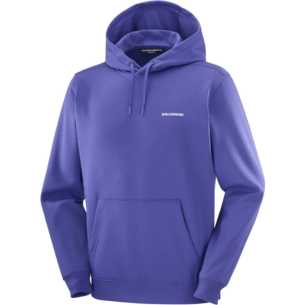 Salomon Sudaderas Montaña Hombre CHEST LOGO HOODIE M vista detalle