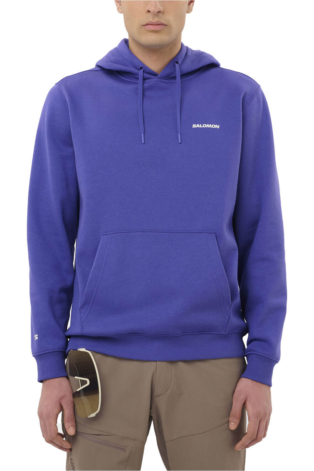 Salomon Sudaderas Montaña Hombre CHEST LOGO HOODIE M vista frontal