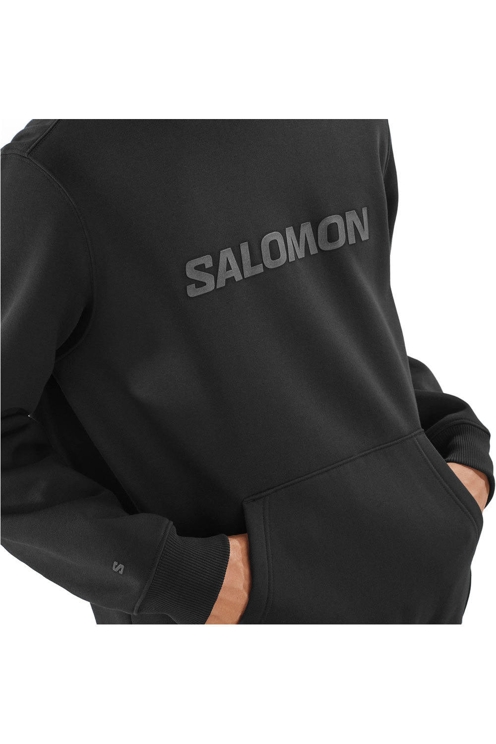 Salomon Sudaderas Montaña Hombre SALOMON BIG LOGO HOODIE M vista detalle