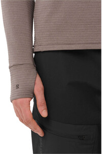 Salomon Sudaderas Montaña Hombre SNTIAL LIGHTWARM CN M vista detalle