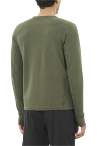 Salomon Sudaderas Montaña Hombre SNTIAL LIGHTWARM CN M vista trasera