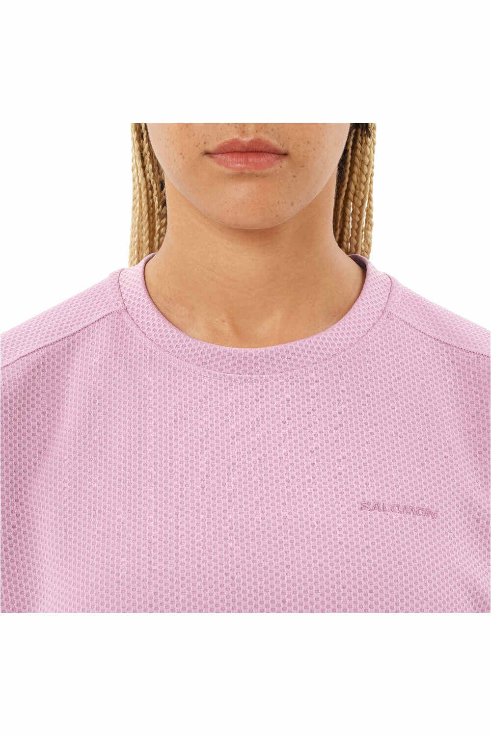 Salomon Sudaderas Montaña Mujer MOTOMESH CREWNECK W vista detalle