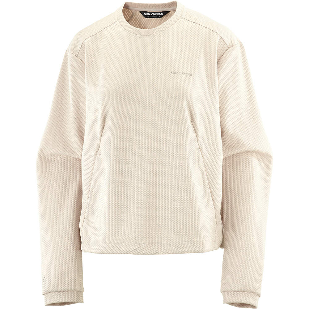 Salomon Sudaderas Montaña Mujer MOTOMESH CREWNECK W vista frontal