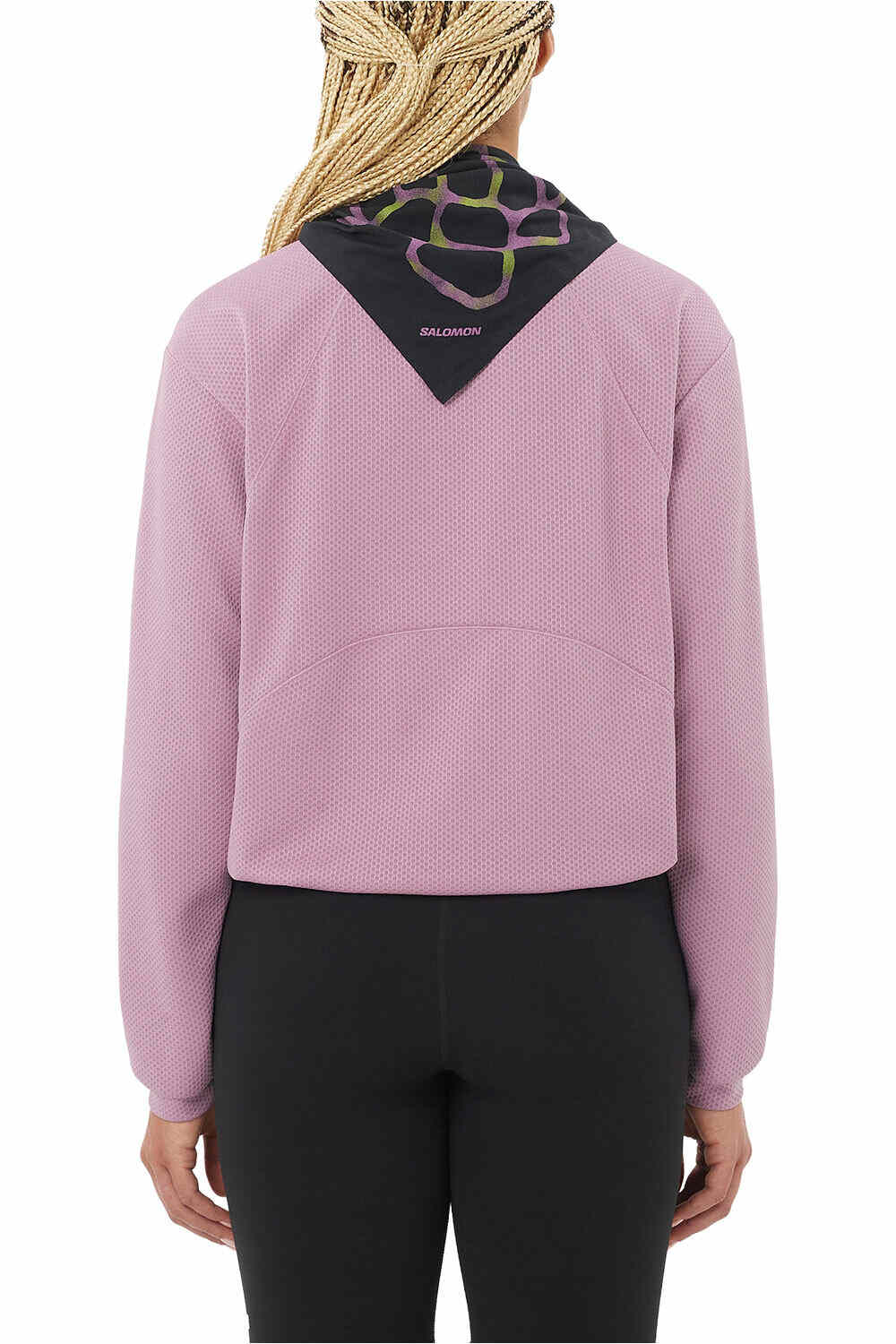 Salomon Sudaderas Montaña Mujer MOTOMESH CREWNECK W vista trasera