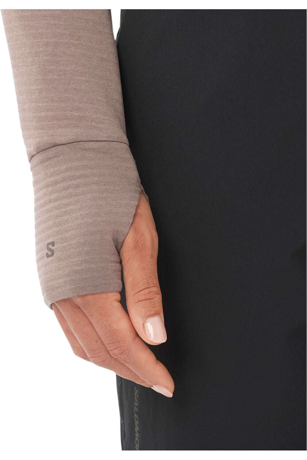 Salomon Sudaderas Montaña Mujer SNTIAL LIGHTWARM CN W vista detalle