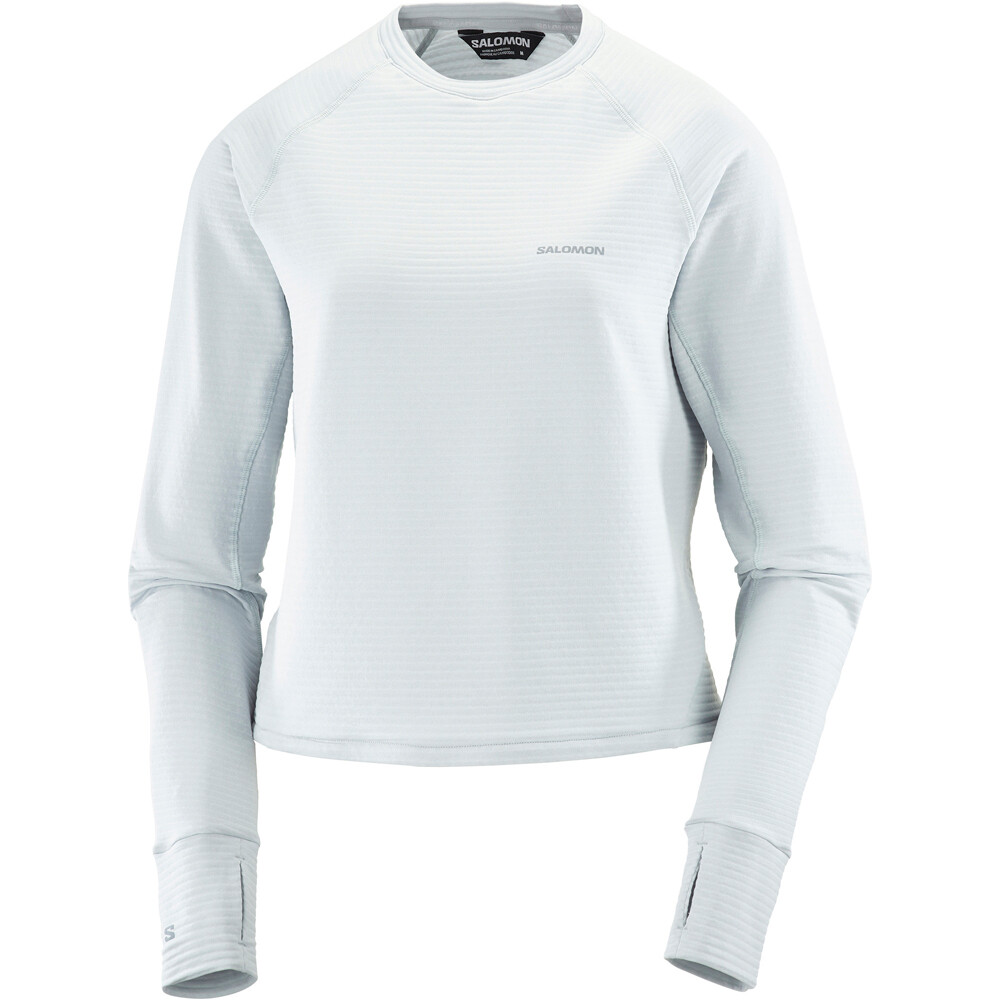 Salomon Sudaderas Montaña Mujer SNTIAL LIGHTWARM CN W vista frontal