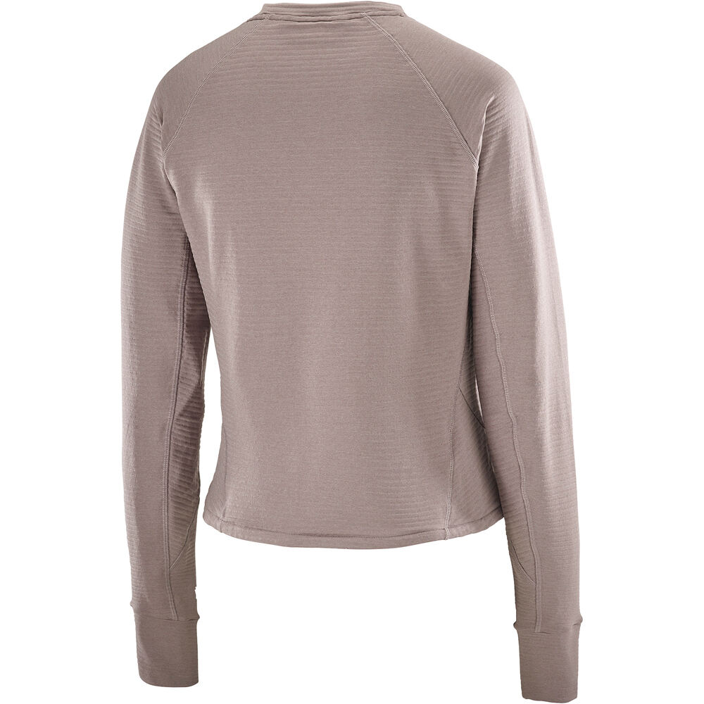Salomon Sudaderas Montaña Mujer SNTIAL LIGHTWARM CN W vista trasera