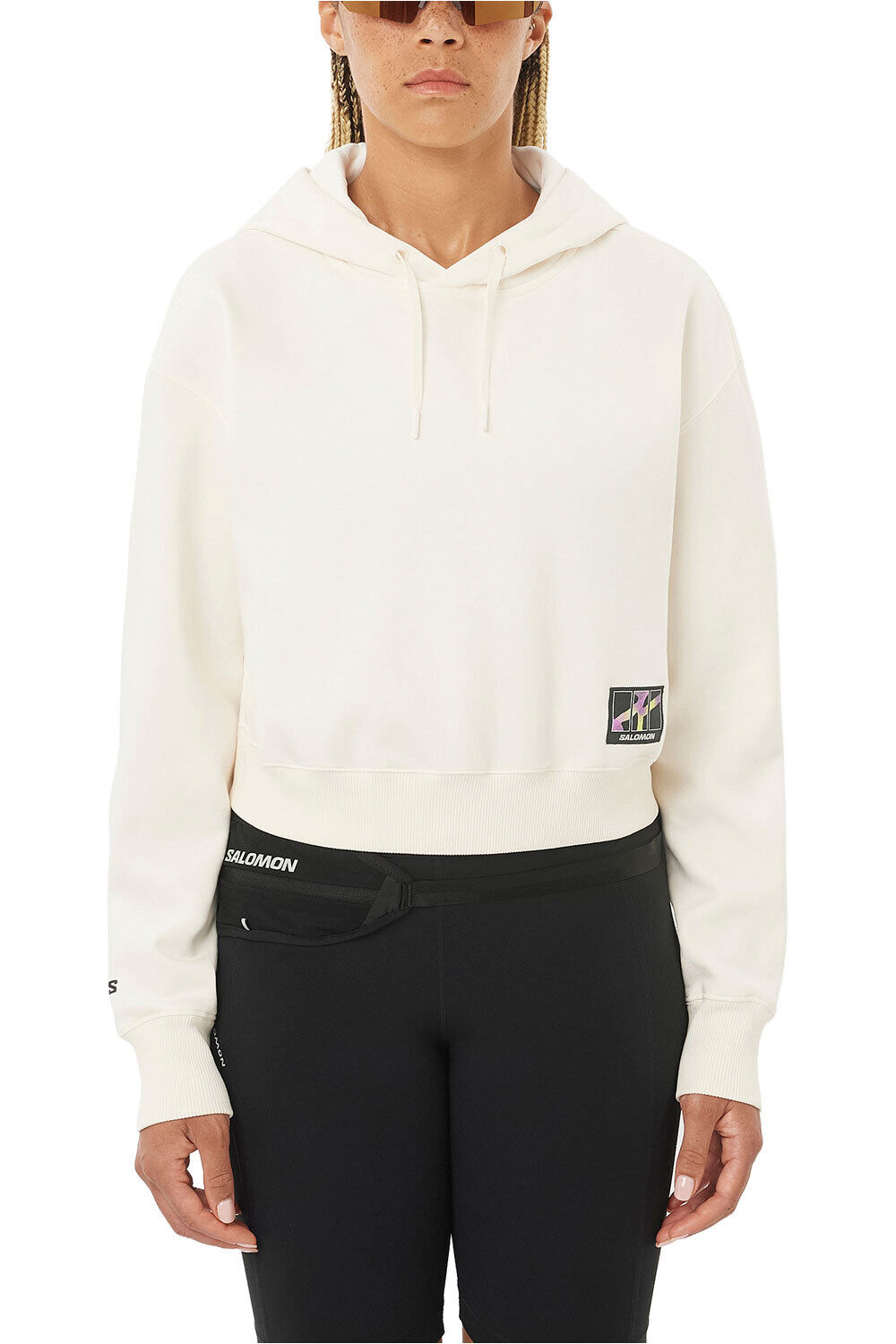 Salomon Sudaderas Montaña Mujer WILD RAYS SHORT RX HD W vista frontal