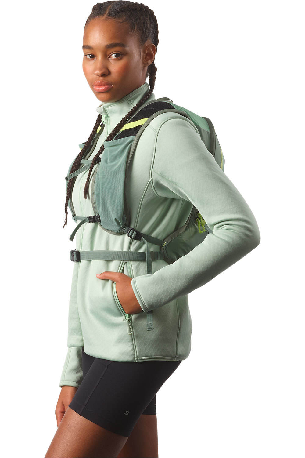 Salomon varios running CROSS 8 vista frontal