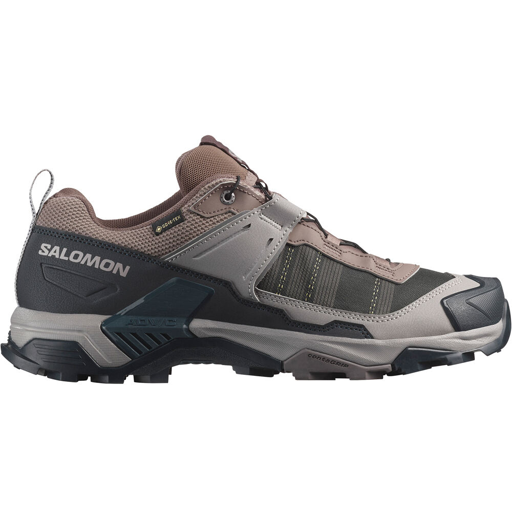 Salomon zapatilla trekking hombre X ULTRA 5 GTX lateral exterior