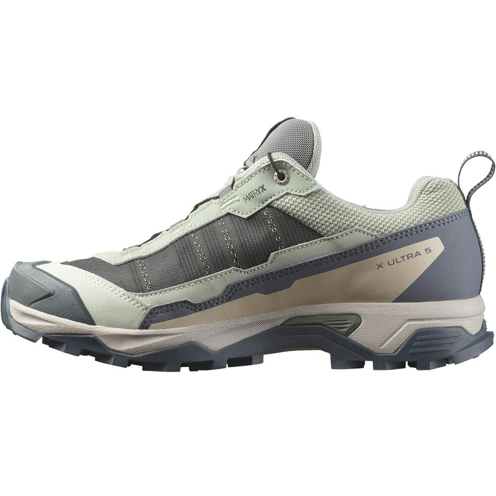 Salomon zapatilla trekking mujer X ULTRA 5 GTX W lateral interior
