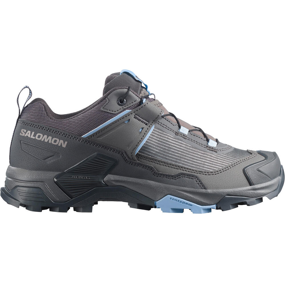 Salomon zapatilla trekking mujer X ULTRA 5 W lateral exterior