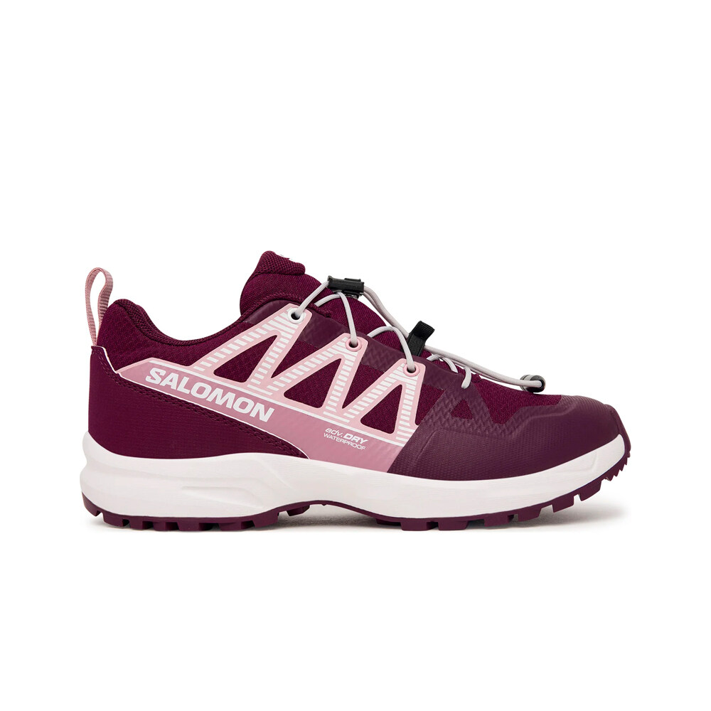 Salomon zapatilla trekking niño OUTSCAPE WP J lateral exterior