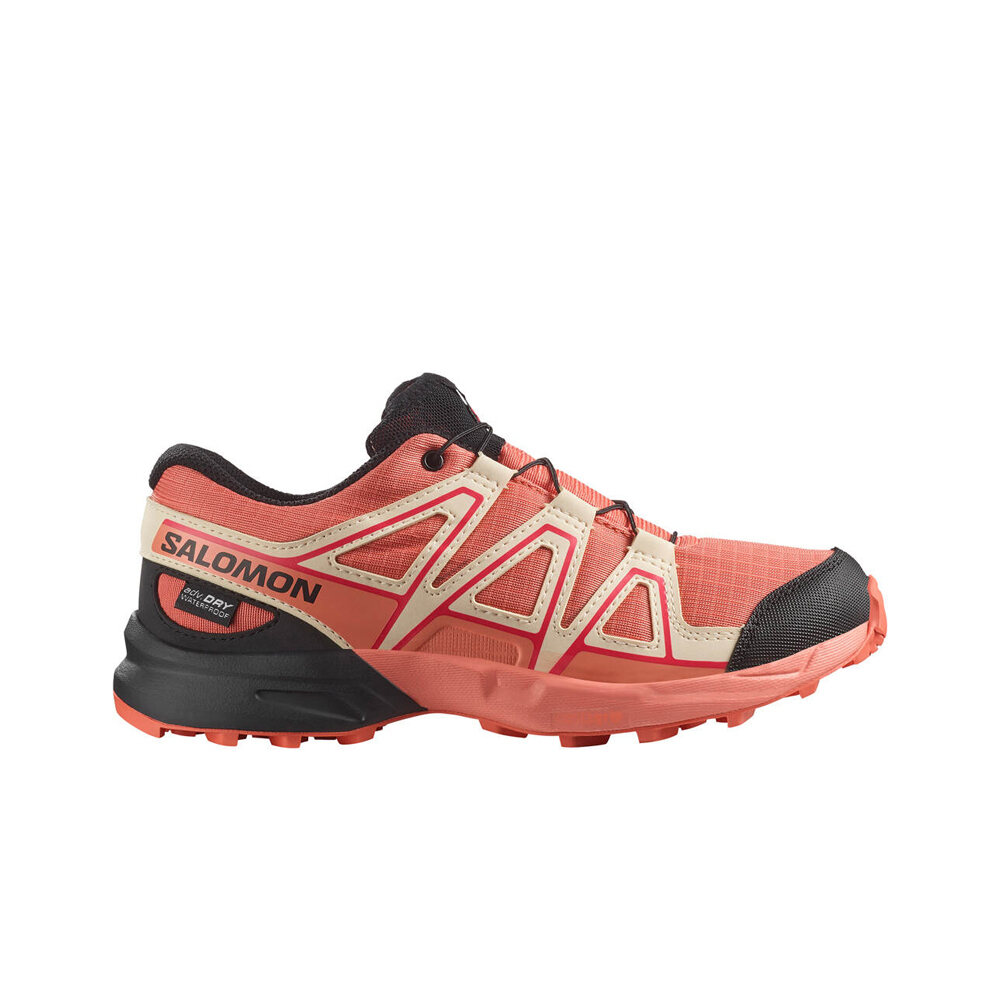 Salomon zapatilla trekking niño SPEEDCROSS WP J lateral exterior