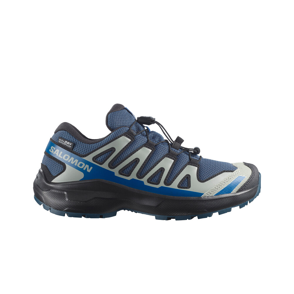 Salomon zapatilla trekking niño XA PRO WP J lateral exterior