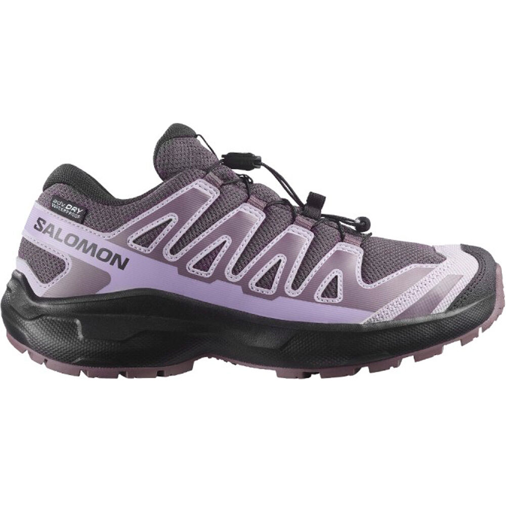 Salomon zapatilla trekking niño XA PRO WP J lateral exterior