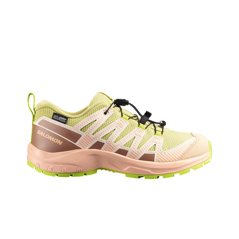 Salomon zapatillas trail niño XA PRO V8 WP J vista frontal