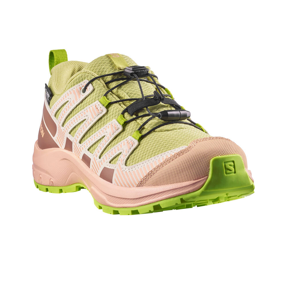 Salomon zapatillas trail niño XA PRO V8 WP J vista trasera