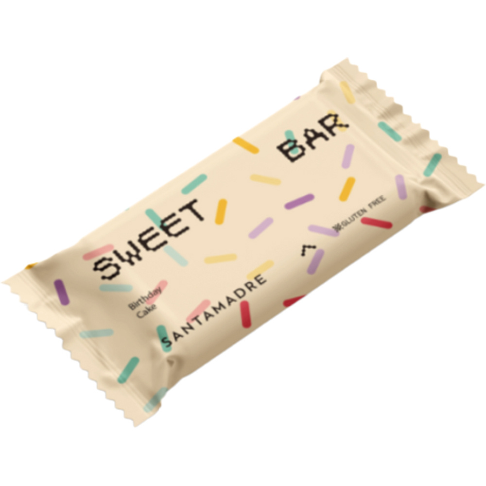 Santa Ma barritas energéticas SM Sweet Bar Tarta de Cumpleaos 36 x 60 vista frontal