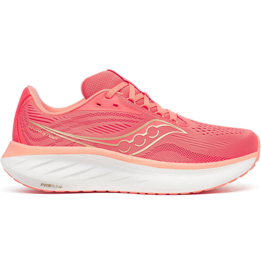 Saucony zapatilla running mujer RIDE 18 lateral exterior