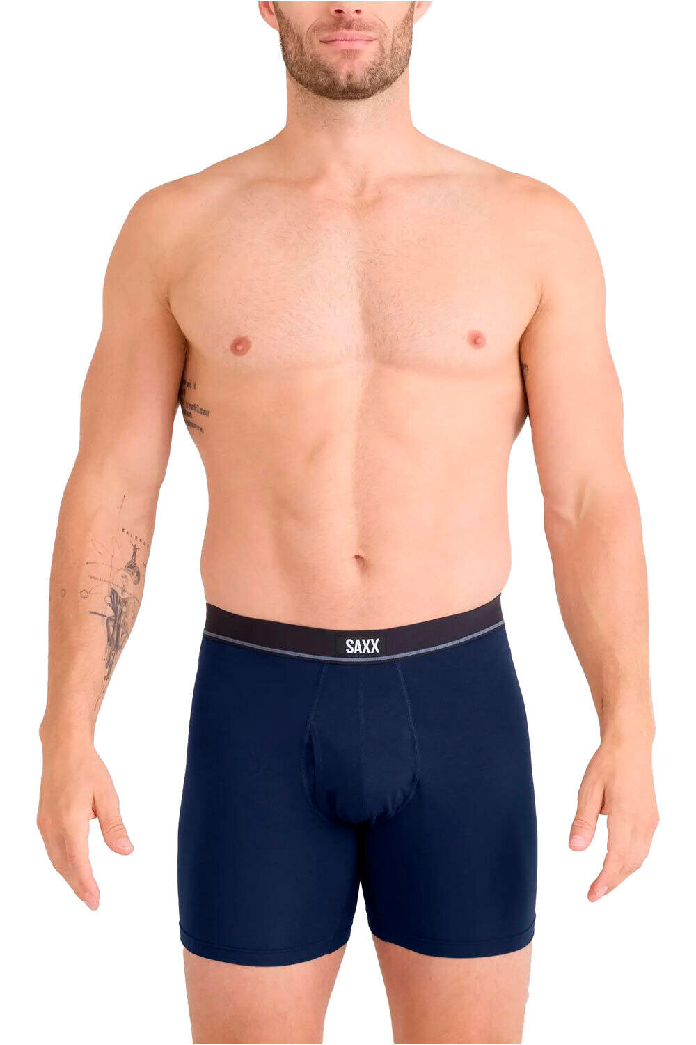 Saxx calzoncillo térmico ESSENTIAL COTTON BOXER BRIEF FLY vista frontal