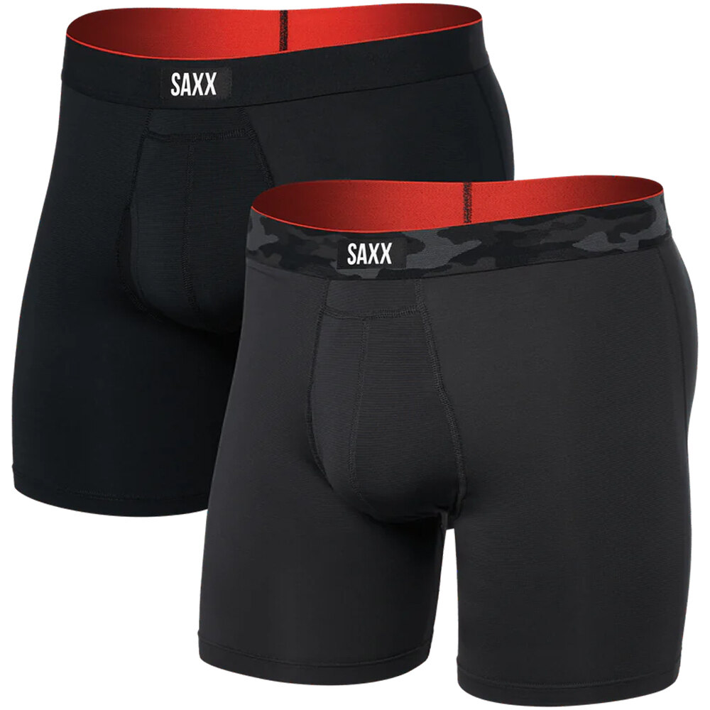 Saxx calzoncillo térmico MULTI-SPORT MESH BOXER BRIEF FLY 2PK vista frontal