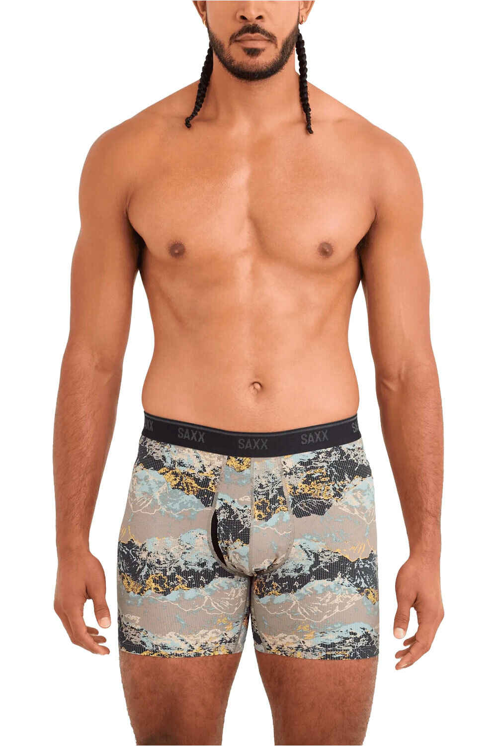 Saxx calzoncillo térmico QUEST QUICK-DRY MESH vista frontal