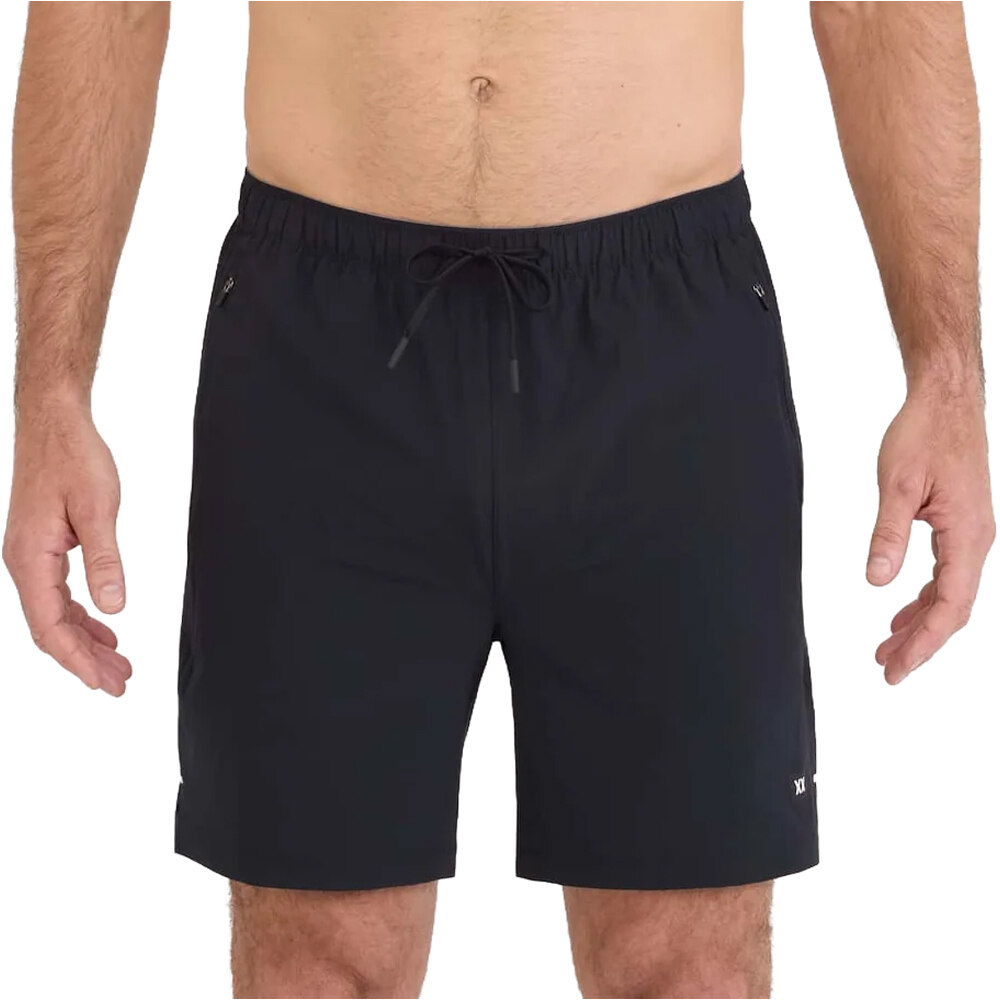 Saxx pantaloneta técnica hombre POWER MOVES 2N1 SHORT 7 vista frontal