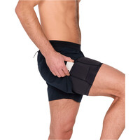 Saxx pantaloneta técnica hombre RACE PACE 2N1 RUN SHORT 5 vista detalle
