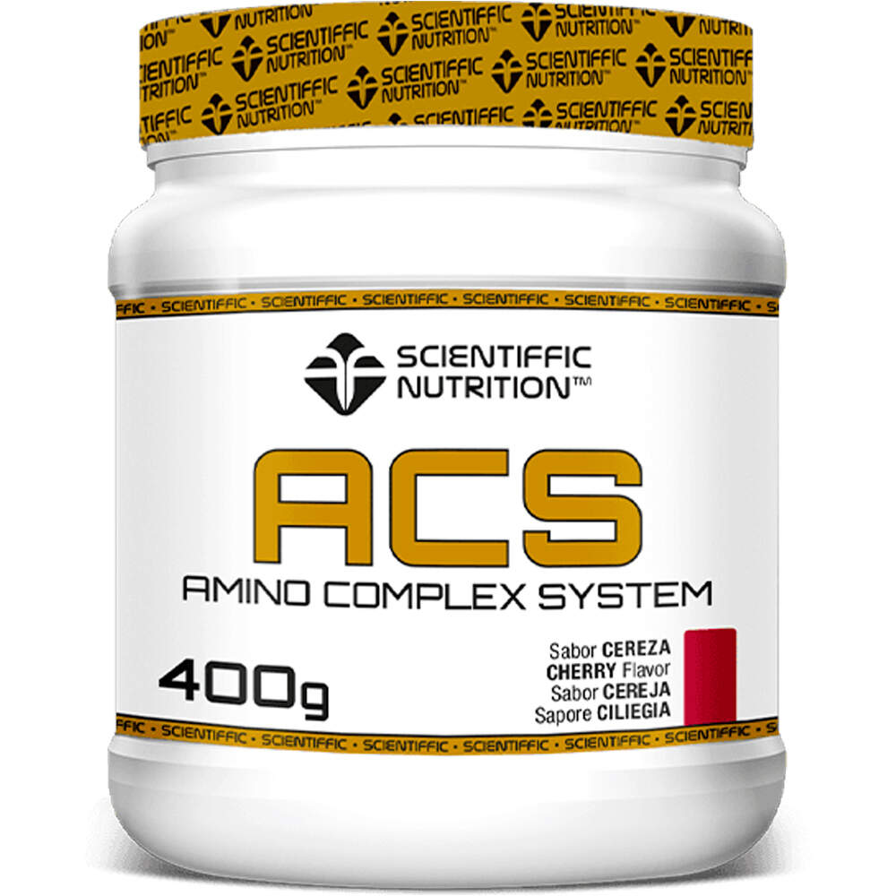 Scientiffic Nutrition Aminoacidos ACS Amino System  Cereza 400g vista frontal