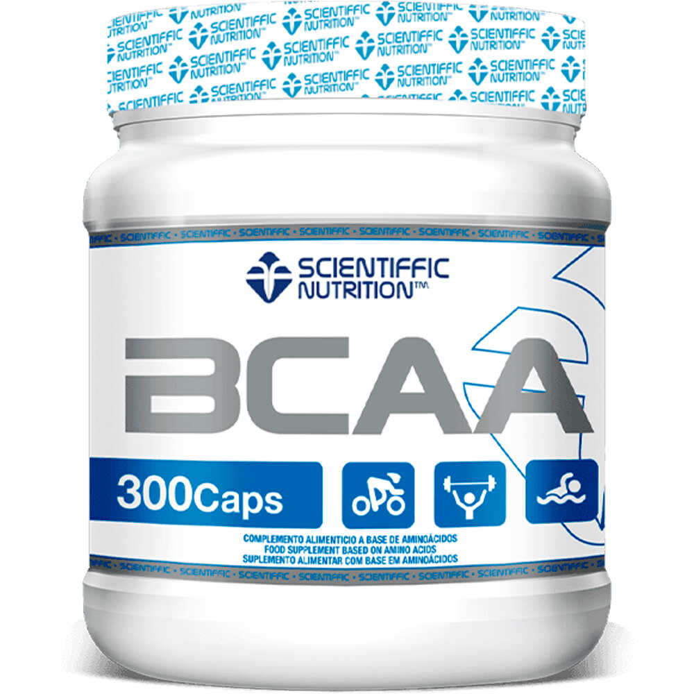 Scientiffic Nutrition Aminoacidos BCAA 1000mg Fermentacin Natural 300caps vista frontal