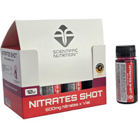 Scientiffic Nutrition Aminoacidos CAJA Nitrates Shot Frutos Rojos 12 viale vista frontal
