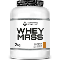 Scientiffic Nutrition Aumento Peso/Gainers Whey Mass 50/50 Digezyme Chocolate 2kg vista frontal