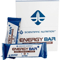 Scientiffic Nutrition barritas energéticas CAJA Energy Bar 35g  Dtil Avellana Cacao 12 uds vista frontal